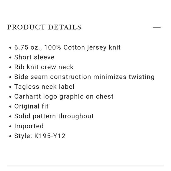 Carhartt Loose Fit Heavyweight  Logo Graphic S/S T-Shirt - Picture 4 of 6